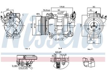 Klima Kompresörü  PSA ORJINAL 9819714980  9819714980 9801764380 9802875780 9819714880