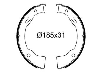 Fren Pabuçlu Balata Arka VALEO 564317  5093390AB 05093390AB 5093390AA 05093390AA 5093390AC 05093390AC 4762114 4762 114