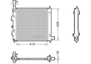 Su Radyatörü  DENSO DRM43014  DRM43014 25310G6000 25310G6200