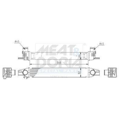 Turbo Radyatörü  Peugeot Bipper (02.2008->)  MADE IN TAIWAN 51790623
