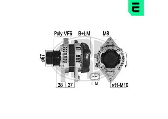 Alternatör  ERA 209535A  1612352280 16 123 522 80 270600Q190 27060-0Q190