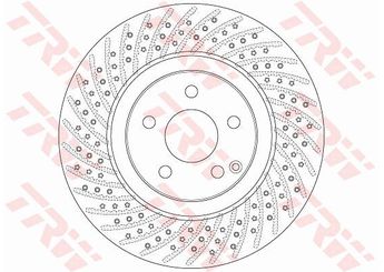 Fren Disk Ayna Ön Sağ ve Sol TRW DF6433S  A2304210512 A2304210812 A 230 421 08 12 2304210812 230 421 08 12 A 230 421 05 12 2304210512 230 421 05 12