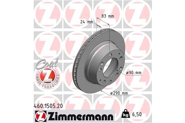 Fren Disk Ayna Arka Sağ ve Sol ZIMMERMANN 460.1505.20