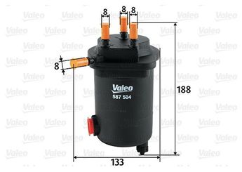 Yakıt Filtresi  VALEO 587504  7701061576 8200151379
