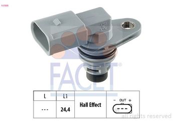 Eksantrik Devir Sensörü  FACET 9.0368  3D907601 30907601E 030 907 601 E 95560610610 955 606 106 10 30907601 030 907 601 30907601D 030 907 601 D 30907901D 030 907 901 D 03D 907 601 3D907601A 03D 907 601 A 30907601C 030 907 601 C