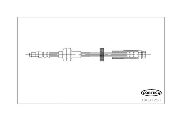 Fren Hortumu Ön Sağ veya Sol Alfa Romeo Giulietta (191)(2010->)  CORTECO 19037256
