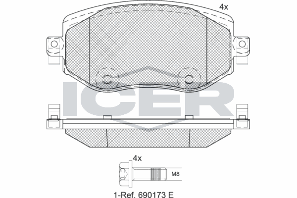 Fren Disk Balata Ön MAGNETI MARELLI 323700049700