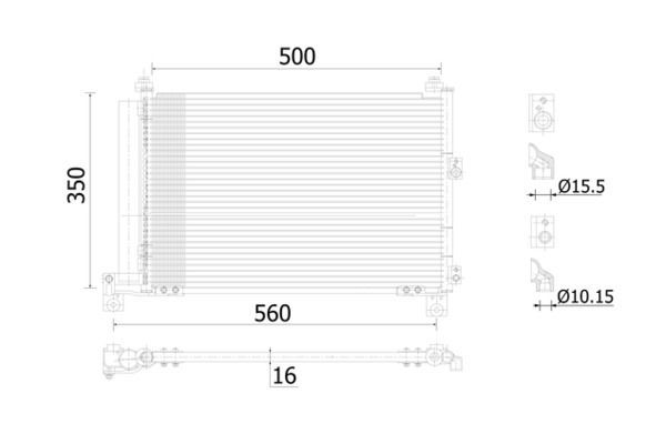 Klima Radyatörü  MAHLE AC 905 000S