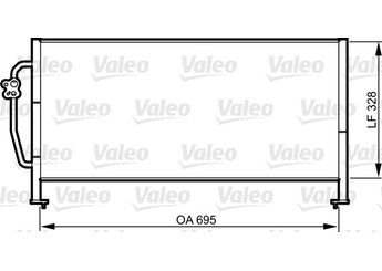Klima Radyatörü  VALEO 814306  73210FC000 73210-FC000