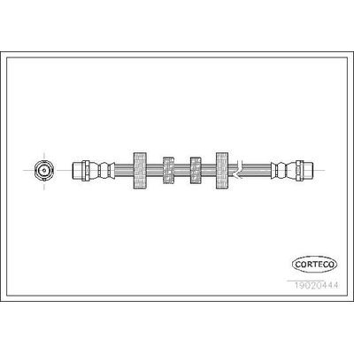 Fren Hortumu Ön Sağ veya Sol MG Rover Rover 25 (RF)(1999->)  OSSCA BRSFH15014
