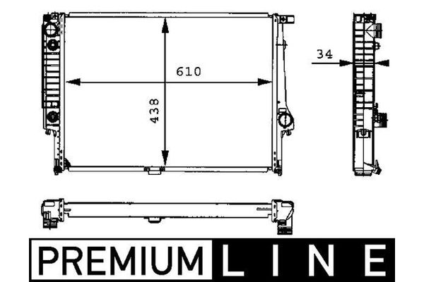 Su Radyatörü  Land Rover Discovery (06.2002->)  MAHLE CR 326 000P