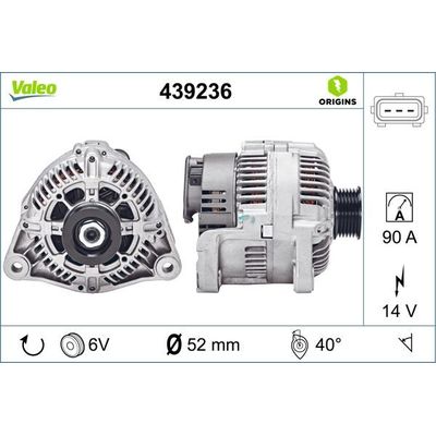 Alternatör  VALEO 439236