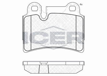 Fren Disk Balata Arka WONGA 22231  7L6698451B 7L6 698 451 B