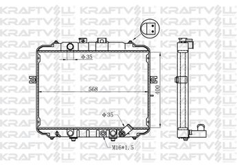 Su Radyatörü  KRAFTVOLL 08040011  17119071518 2530043600 25300-43600 2530043610 25300-43610 2530043820 25300-43820 2530043000 MB356340 MB356341 MB356342 MB605252
