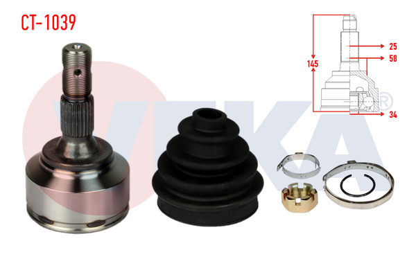Aks Kafası Ön Dış Sağ veya Sol VEKA CT-1039