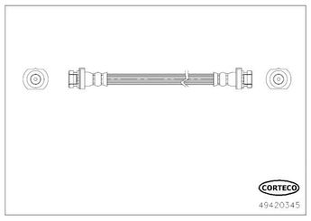 Fren Hortumu Arka Sağ veya Sol ASPART 3HOS1253  462141KA0B 46214-1KA0B 462141KA1B 46214-1KA1B