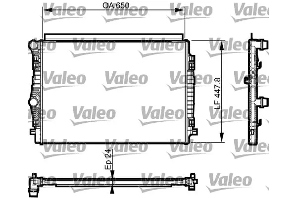 Su Radyatörü  Volkswagen Transporter Multivan (ST)(10.2021->)  VALEO 735559