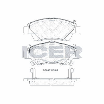 Fren Disk Balata Ön Honda Jazz (GR)(04.2020->)  AYD 60240BA