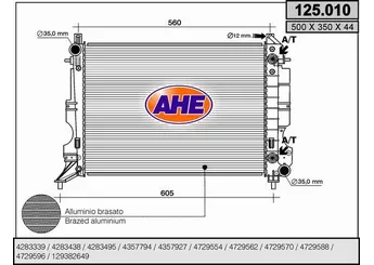 Su Radyatörü  RADISEN RR 64036  4283495 4729570 4283438 4288495
