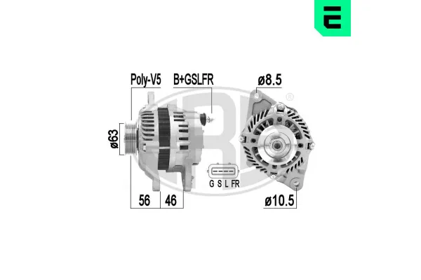 Alternatör  Mitsubishi Colt CZ3 3 Kapı (Z30)(03.2005->)  ERA 209350A