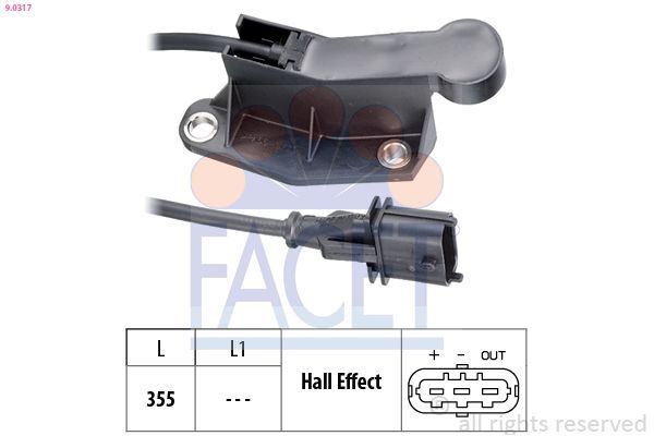 Eksantrik Devir Sensörü  Opel Tigra Twin Top (2004->)  PSA ORJINAL 90536064