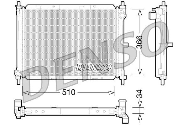 Su Radyatörü  DENSO DRM46038