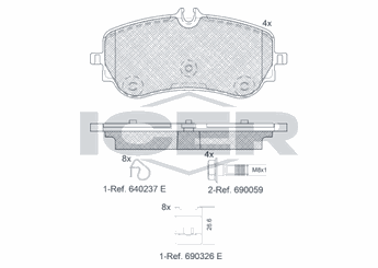 Fren Disk Balata Arka AYD 60327B  2H6698451 2H6 698 451 2H6698451A 2H6 698 451 A 2N0698451 2N0 698 451 65508206002 65508206005