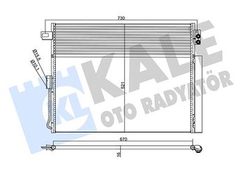 Klima Radyatörü  KALE 343185  55038003AE 55038003AG 55038 K5181982AA 00K5181982AA K55038003AE 00K55038003AE K55038003AF 00K55038003AF K55038003AG 00K55038003AG 55038003AF 5181982AA