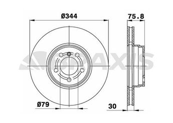 Fren Disk Ayna Ön Sağ ve Sol BRAXIS AD0973  SDB000201