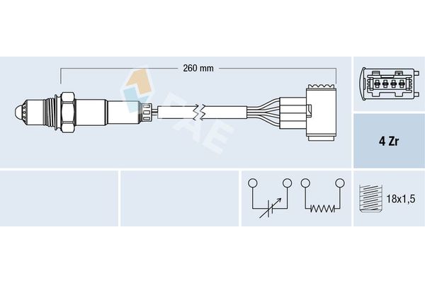 Oksijen (Lambda) Sensörü  FAE 77389