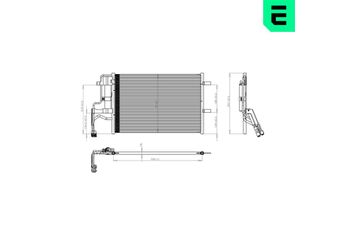 Klima Radyatörü  ERA 667380  BP4K61480C BP4K-61-480 C BP4K61480D BP4K-61-480 D BP4K61480A BP4K61480B BPYK61480ZA BPYK-61-480 ZA BPYK6148Z BPYK-61-48Z BPYK6148ZA BPYK-61-48ZA