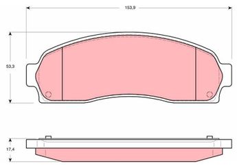Fren Disk Balata Ön OTOZONE FDO3065-R  1L2Z2001AA 21990460 1L2Z-2001-AA 1L5Z2001AA 1L5Z-2001-AA 1L5Z2001BB 1L5Z-2001-BB 2L2Z2001BA 3L5Z2001AA 4L5Z2001AB 6L5Z2001A 6L5Z2001B 1F6049280 1F6049280A