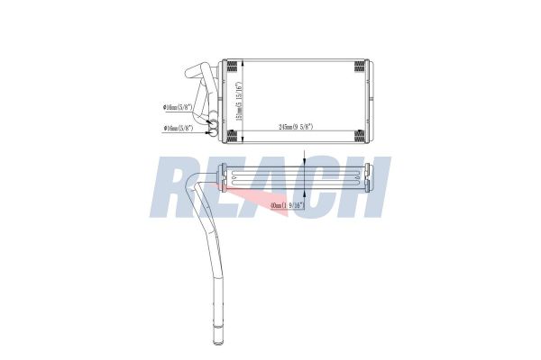 Kalorifer Radyatörü  Ford Transit Kamyonet (EY)(1995->)  KRAFTVOLL 08050199