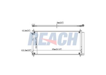 Klima Radyatörü  MAHLE AC 799 000P  8845012290 8845002410 88450-02410 88450-12290 8845002310