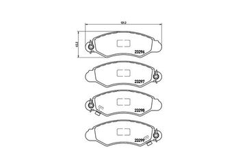 Fren Disk Balata Ön MAGNETI MARELLI 363700478012  9467548988 AY040KE140 26296TC000 26296TC001 26296TC010 26296TC011 26296TC020 26296TC030 26296TC040 26296TC050 5520080E10 5520080E10000 5520080E10B00 5520080E10B01 5520080E10DOM 5520080E10L00