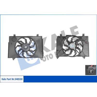 Radyatör Fan ve Motoru  Hyundai Accent Era (MC)(2006->)  KALE 348530
