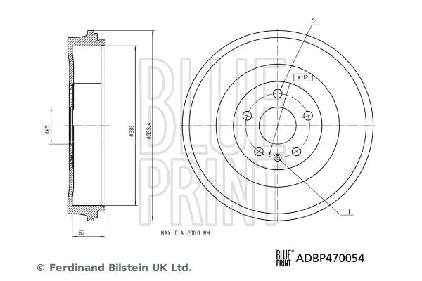 Kampana Arka Sağ veya Sol BLUE PRINT ADBP470054