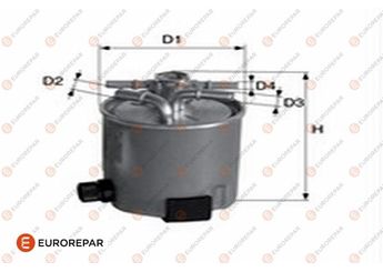 Yakıt Filtresi  EUROREPAR 1682252880  1682252880 16400JX50A 16400JX51A 16400JX52A 16400JY00A 16400JY00C 8660003079