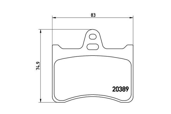 Fren Disk Balata Arka Citroen CX Break (07.1985->)  MAGNETI MARELLI 363700461019