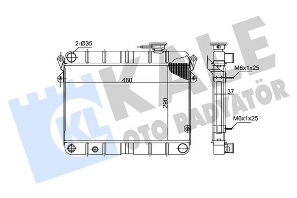 Su Radyatörü  KALE 0101083PN