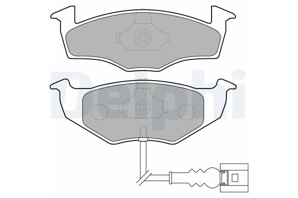 Fren Disk Balata Ön Skoda Fabia (6Y2/6Y3)(01.2000->)  DELPHI LP1709