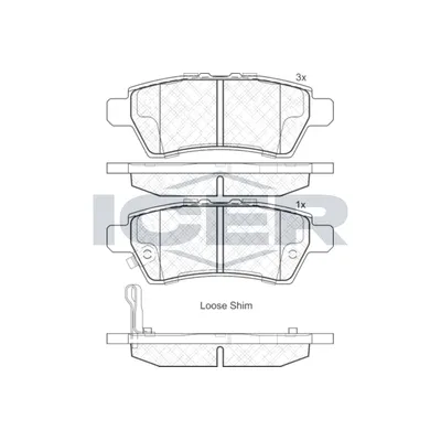 Fren Disk Balata Arka Nissan Pathfinder 4/5 Kapı (R51)(01.2005->)  OTOZONE FDA9079-R