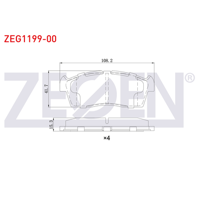 Fren Disk Balata Ön Citroen C-ZERO (08.2010->)  ZEGEN ZEG1199-00