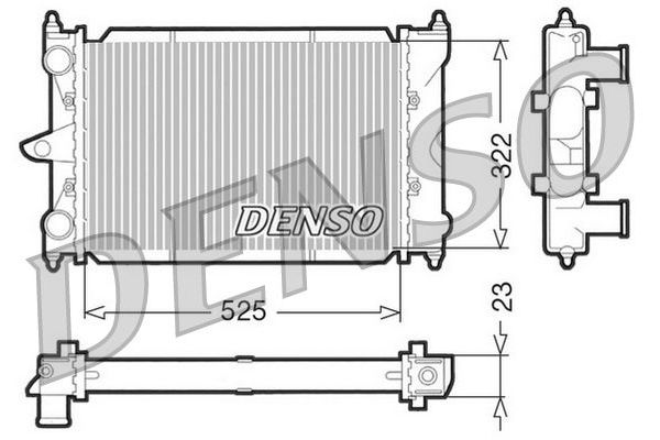 Su Radyatörü  DENSO DRM32034