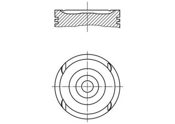 Piston (86.00MM-0.50)  MAHLE 011 79 01  90443141 624222 0624222 624 222 904 431 41