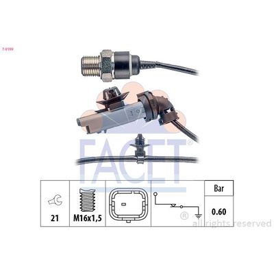 Yağ Müşürü  Peugeot 308 CC Cabrio-Coupe (03.2009->)  FACET 7.0199