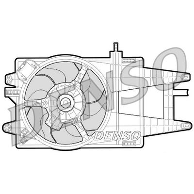 Radyatör Fan ve Motoru  Lancia Ypsilon (101)(09.2003->2012)  VALEO 696106