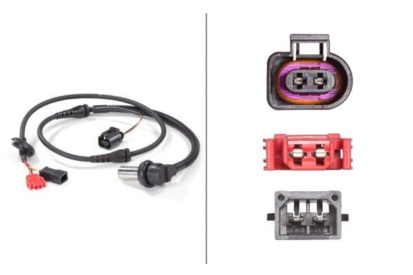 Abs Sensörü Ön Sağ Audi A6 Sedan (4B2)(04.1997->)  HELLA 6PU 012 806-161