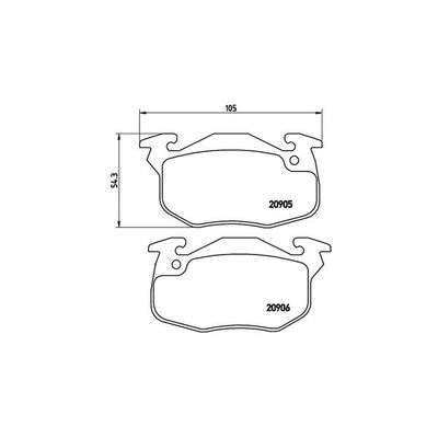 Fren Disk Balata Ön Peugeot 306 3/5 Kapı (S1)(06.1996->)  MAGNETI MARELLI 363700461097