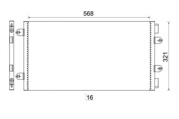 Klima Radyatörü  Fiat Punto (188) 3/5 Kapı (09.1999->)  MAHLE AC 236 000S